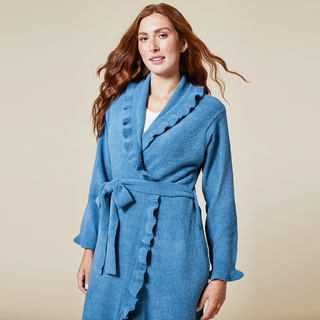 Ruffle Chenille Robe