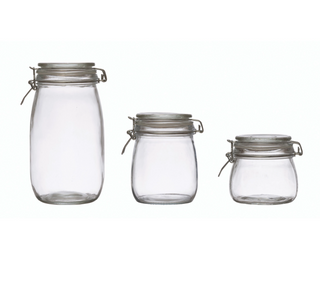 Lidded Glass Jar - dolly mama boutique