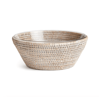 Rattan Serving Bowl - dolly mama boutique