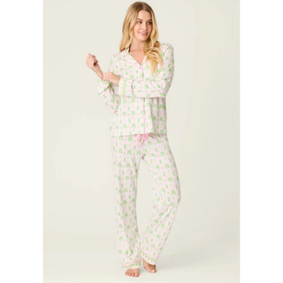 Playful Palm Pajama Pants - dolly mama boutique