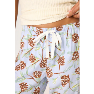 Snowy Pinecone Flannel Pants