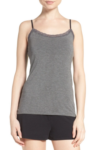 Lace Trim Shelf-Bra Cami
