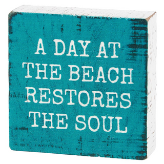 Block Sign "A Day At The Beach" - dolly mama boutique
