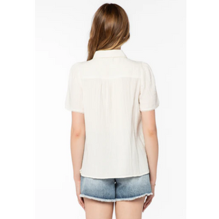 Nadette Short-Sleeve Shirt - dolly mama boutique