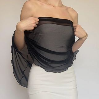 Mesh Poncho - dolly mama boutique