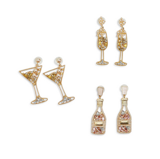 Crystal Cocktail Earrings 100237 - dolly mama boutique