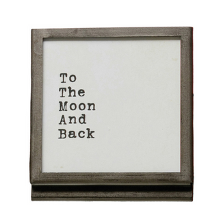 Gunmetal Framed Signs - dolly mama boutique