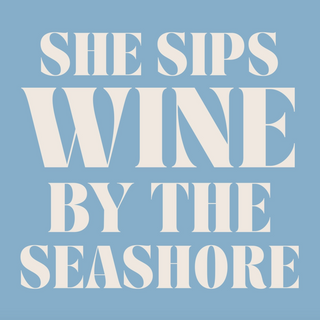Wine by the Seashore Cocktail Napkins - dolly mama boutique