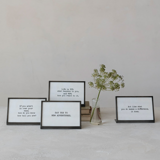 Gunmetal Framed Signs - dolly mama boutique