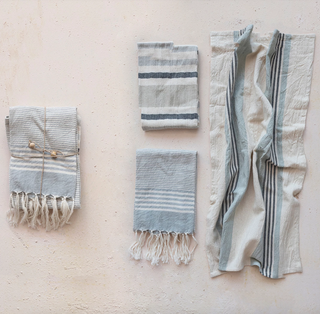 Woven Striped Tea Towels - dolly mama boutique