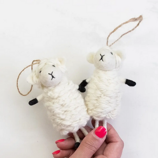 Standing Ornament Sheep - dolly mama boutique