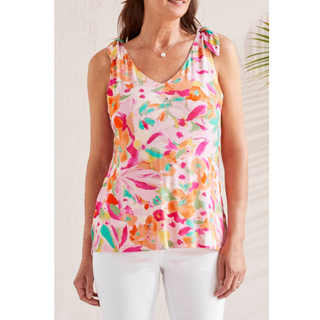 Shoulder-Tie Sleeveless Top - dolly mama boutique