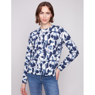 Printed Reversible Sweater - dolly mama boutique
