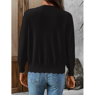 Scalloped Cardigan - dolly mama boutique