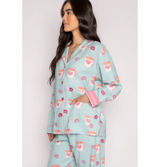 Holiday Flannel PJ Set RKFLPJP - dolly mama boutique