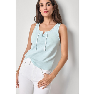 Lace-Up Tank Top