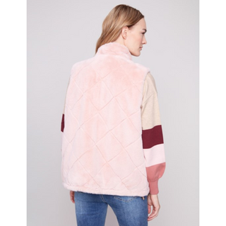 Reversible Nylon & Fur Vest - dolly mama boutique