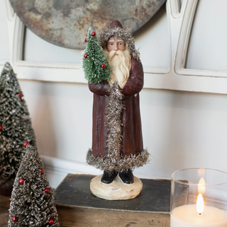 Vintage Santa with Tree