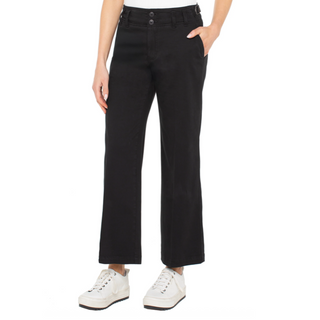 Hi-Rise Cinch Waist Wide-Leg Pant
