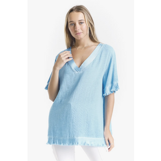 Idalia Elbow-Sleeve Top - dolly mama boutique