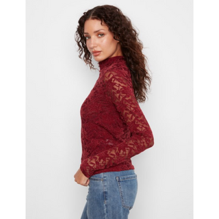 Lace Mock-Neck Top
