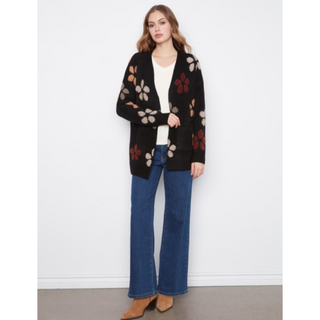 Flower Bouclé Cardigan