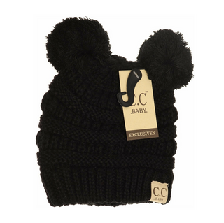 Baby Double-Pom Beanie