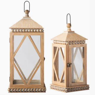 Wood Beaded Lanterns