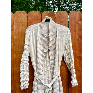 Long Pleated Coat - dolly mama boutique