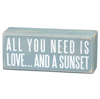 Box Sign "And A Sunset" - dolly mama boutique