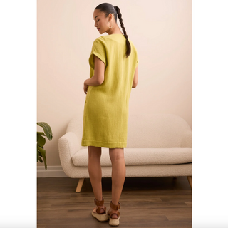 Dress with Shirring & Pockets