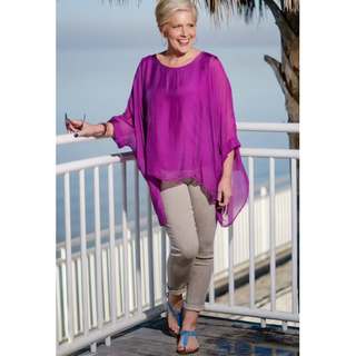 Sofia Silk Kaftan - dolly mama boutique