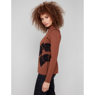 Gutsy Reversible Mock-Neck Sweater