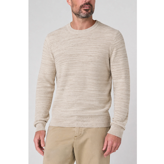 Variegated Ribbed Crewneck Sweater