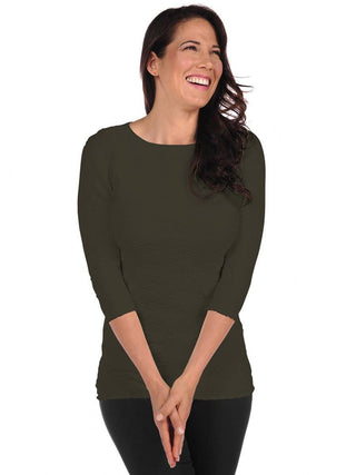 Diamont Top - Army Green - dolly mama boutique