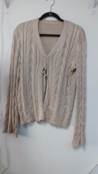 Tie Front Open Cardi
