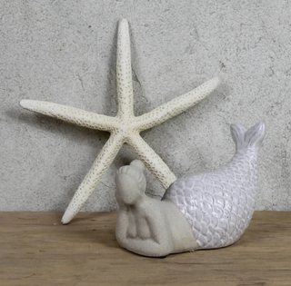 Ceramic Laying Mermaid
