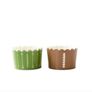 Football Jumbo Baking Cups