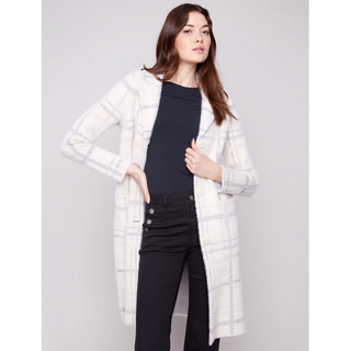 Knit Coatigan with Patch Pockets