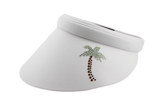 Bridgitte Visor with Crystal Palm Tree - Multicolor - dolly mama boutique