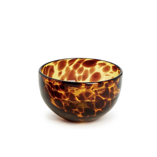 Tortoise Glass Tidbit Bowl - dolly mama boutique