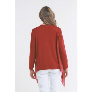 Ansley Tie-Front Wrap - dolly mama boutique