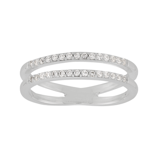 Dazzling Duo CZ Ring