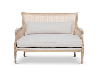 Cane Back Love Seat EFS30146 - dolly mama boutique