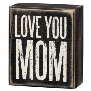 Box Sign "Love You Mom" - dolly mama boutique