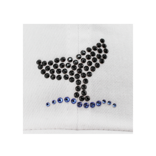 Rachel Cap with Crystal Whale/Mermaid Tail - dolly mama boutique