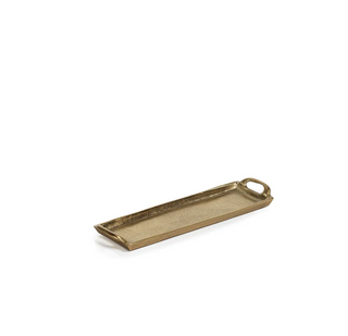 Gold Rectangular Aluminum Tray