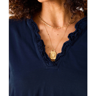 Amelia Ruffle Tee - dolly mama boutique