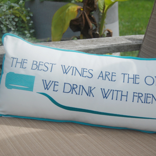 "Wine Friends" Lumbar Pillow - dolly mama boutique