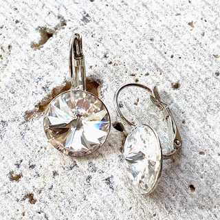 Clear Swarovski Crystal Earrings - dolly mama boutique